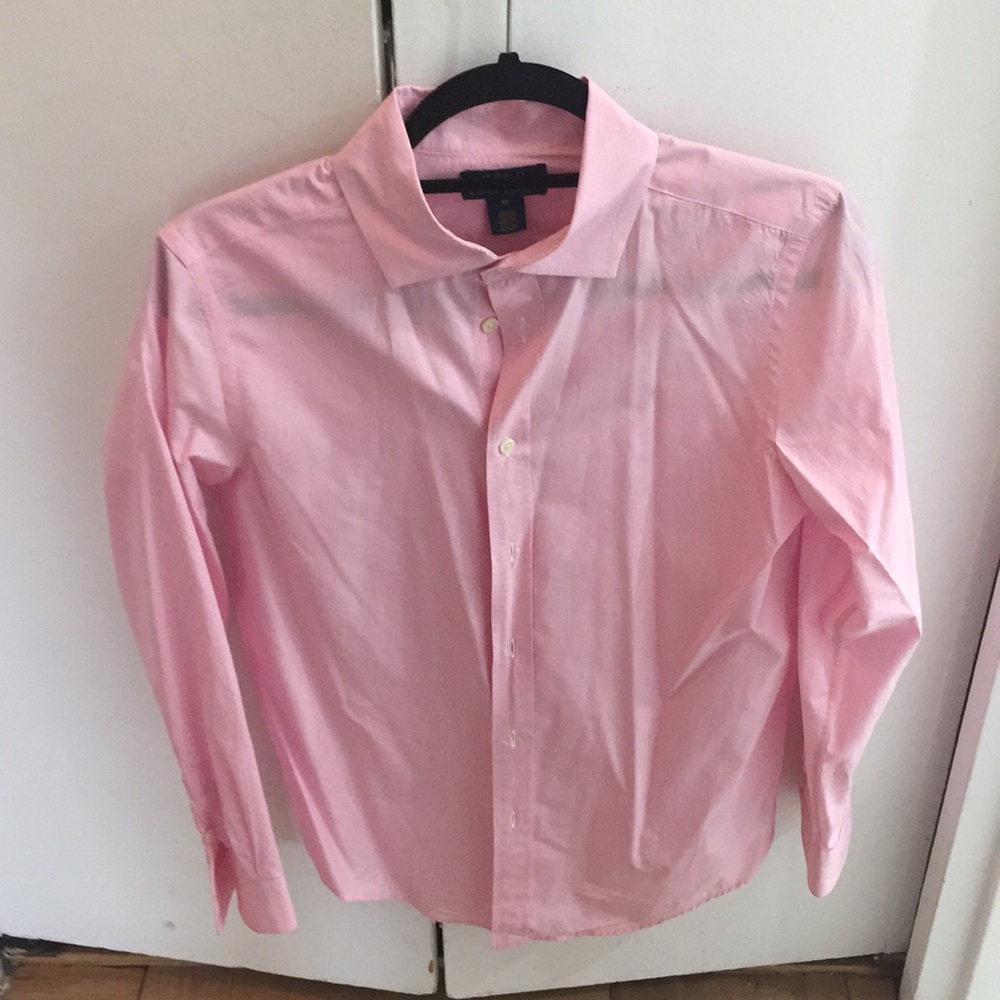 Ralph Lauren boys pink plaid shirt